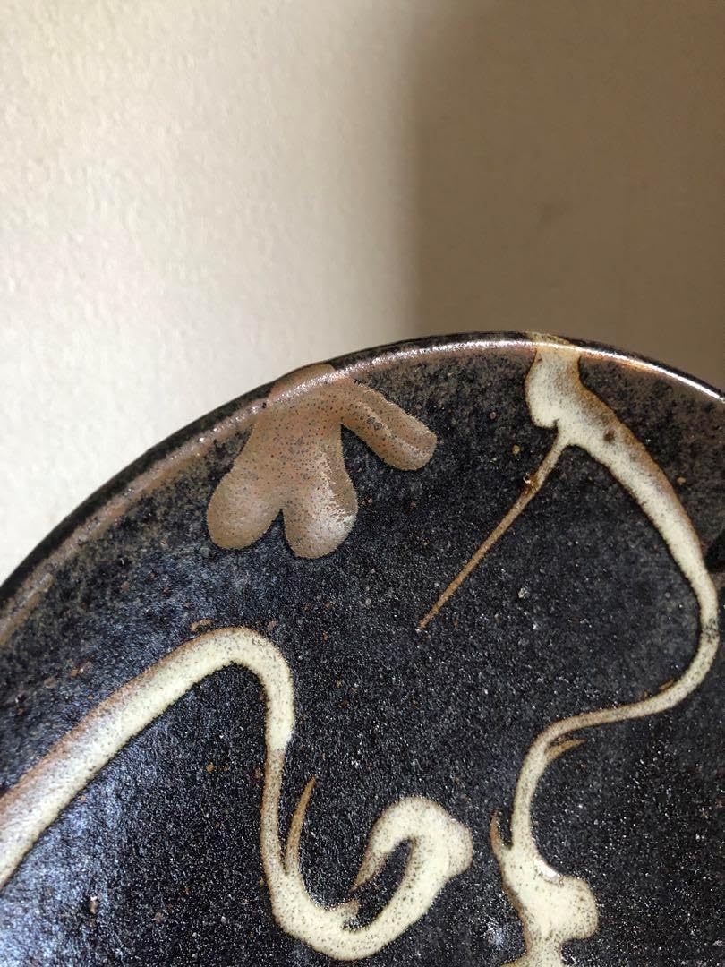 芽吹の季節にも】 橘吉 織部 鉄絵葡萄 三つ組 長皿 長角皿 焼き物皿 芽吹の季節にも】 橘吉 織部 鉄絵葡萄 三つ組 長皿 長角皿 焼き物皿